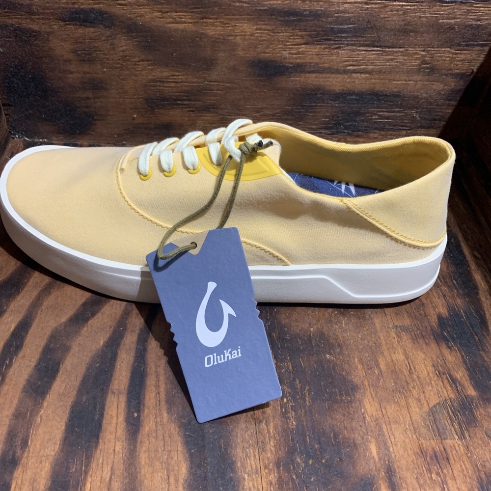 Olukai Tradewind Mens Shoes Size 9 Canvas Solar Glow Sneakers‎ Hawaii